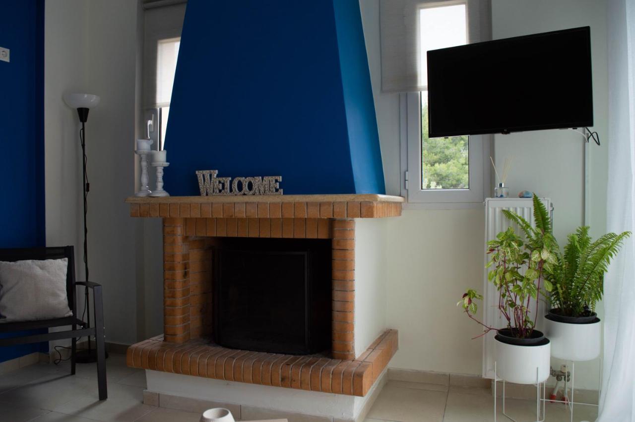 Appartement Blue And White à Schinias Extérieur photo